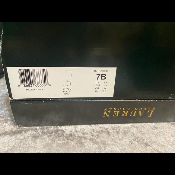 Black Ralph Lauren Bryce boots 7 - Picture 5 of 9